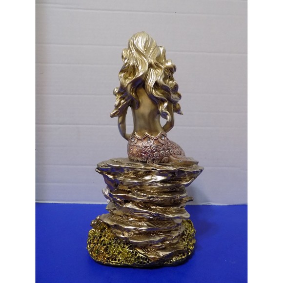 NEW Mermaid Figurine Statue Coastal Nautical Home Decor - Picture 3 of 6